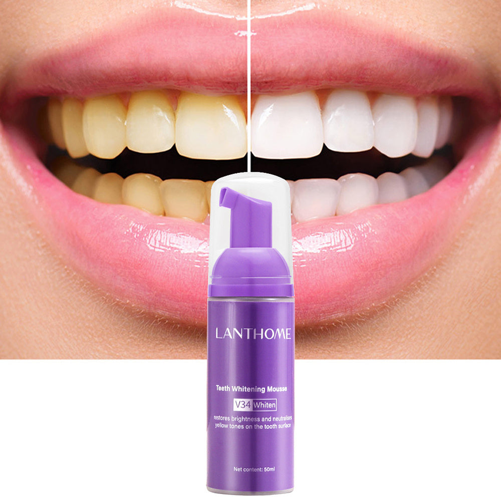 Purple Toothpaste for Teeth Whitening and Fresh Breath, Deep Cleaning