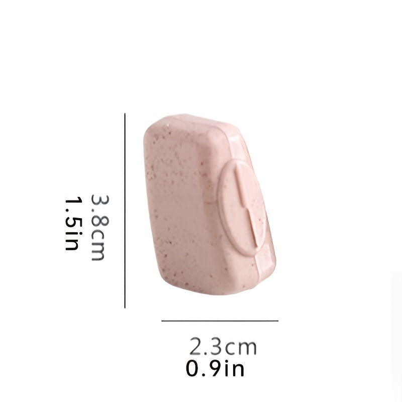 Set of 4 Toothbrush Head Covers and Portable Cases for Travel and Home