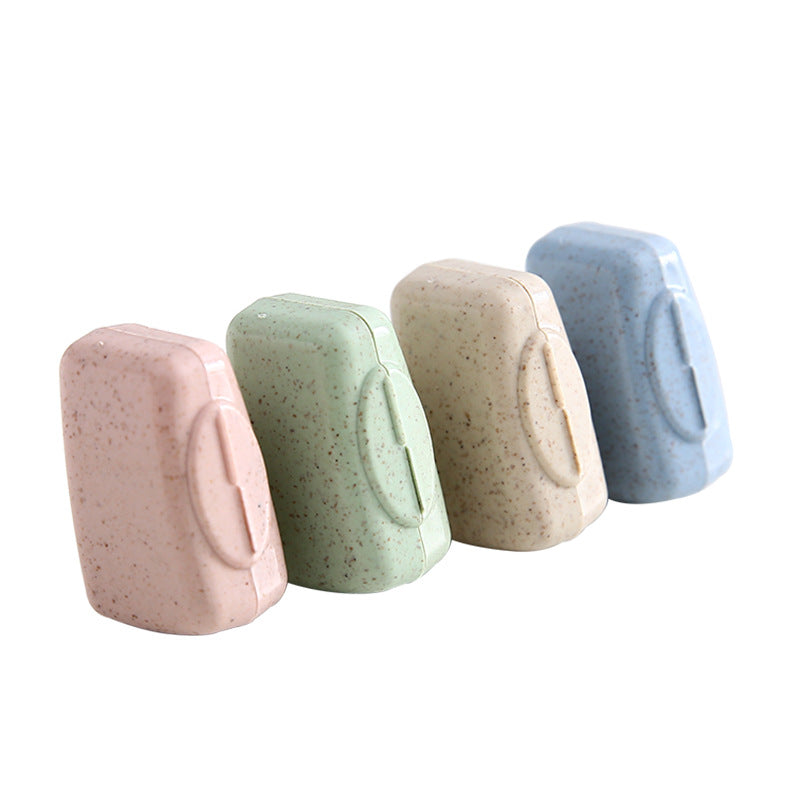 Set of 4 Toothbrush Head Covers and Portable Cases for Travel and Home