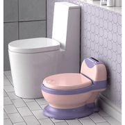 Kids Potty Training Toilet with Soft Seat Removable Potty Splash Guard Pink Blue