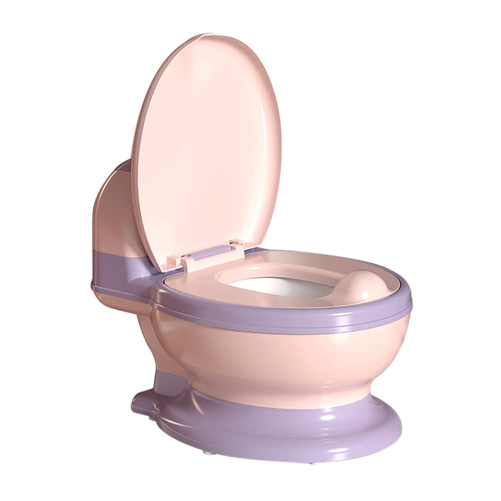 Kids Potty Training Toilet with Soft Seat Removable Potty Splash Guard Pink Blue