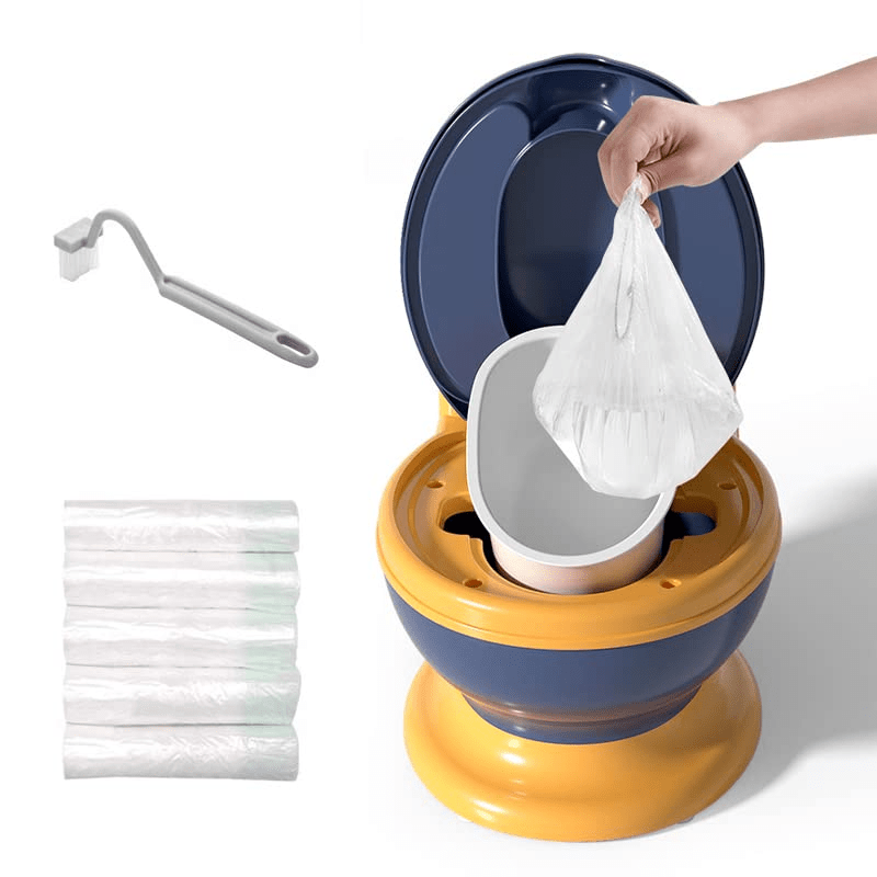 Kids Potty Training Toilet with Soft Seat Removable Potty Splash Guard Pink Blue