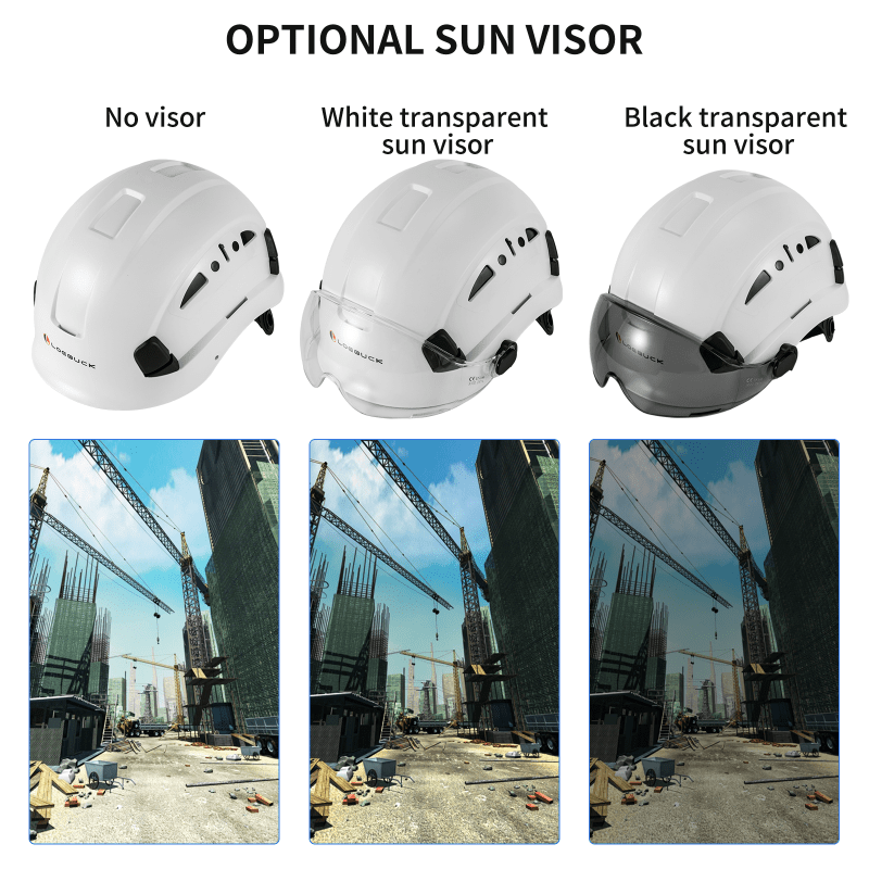 Safety Helmet with Goggles EN937 Standard for High-Altitude Rescue Construction Site
