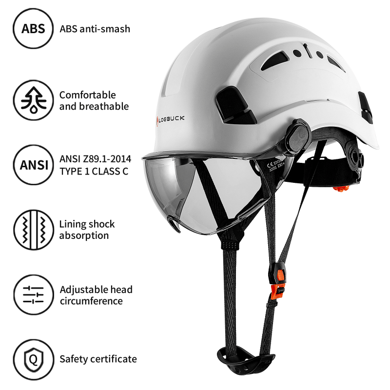 Safety Helmet with Goggles EN937 Standard for High-Altitude Rescue Construction Site