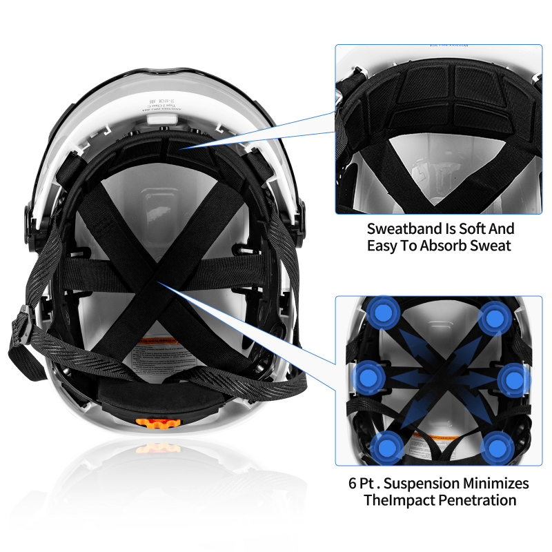 Safety Helmet with Goggles EN937 Standard for High-Altitude Rescue Construction Site
