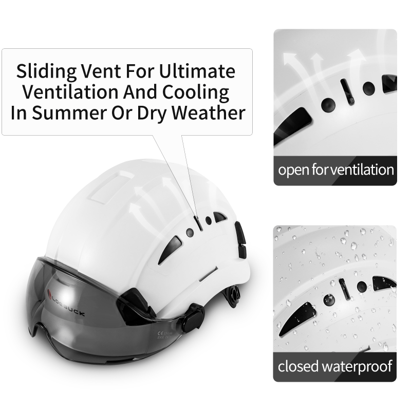 Safety Helmet with Goggles EN937 Standard for High-Altitude Rescue Construction Site