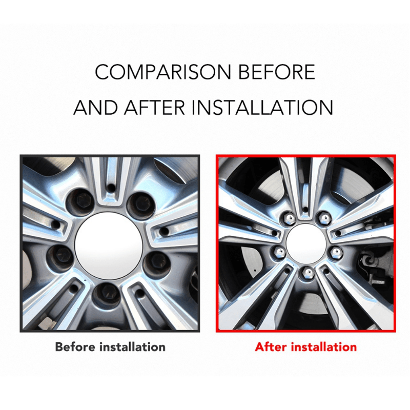 20 Pcs Wheel Nut Rim Cover 17mm Car Hub Screw Protection Anti-Theft