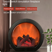 Smart Touch Switch Flame Fireplace Wind Light Realistic Charcoal Home Decor Ornament