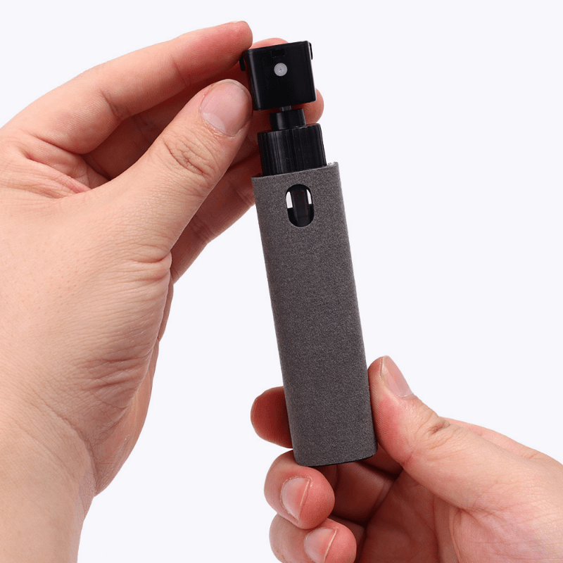 2in1 Microfiber Screen Cleaner Spray Bottle Set for Phones Glasses Electronics