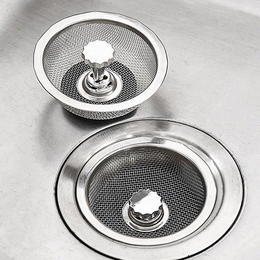 Stainless Steel Kitchen Sink Water Filter with Plug