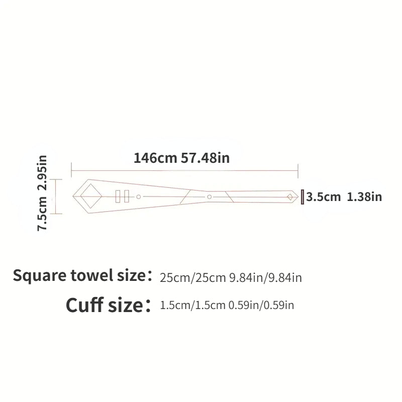 Men's Tie Set with Cufflinks and Square Scarf for Business Formal Wear