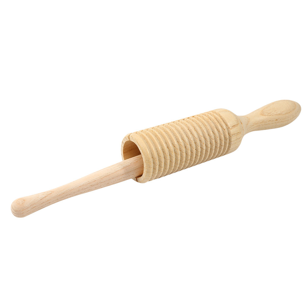 Tubo de sonido de madera con diseño de barril de rana croadora, juguete musical educativo para niños de 14+
