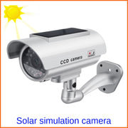 Fake Security Camera with Flashing LED Light, Adjustable Mount for Indoor Outdoor Surveillance