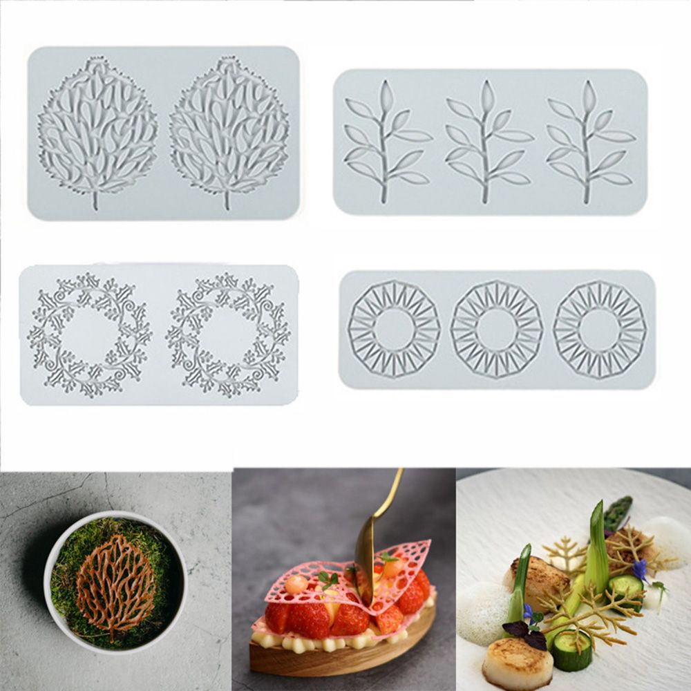 Silicone Cake Lace Mold Flower Leaf Pattern for Baking and Decoration