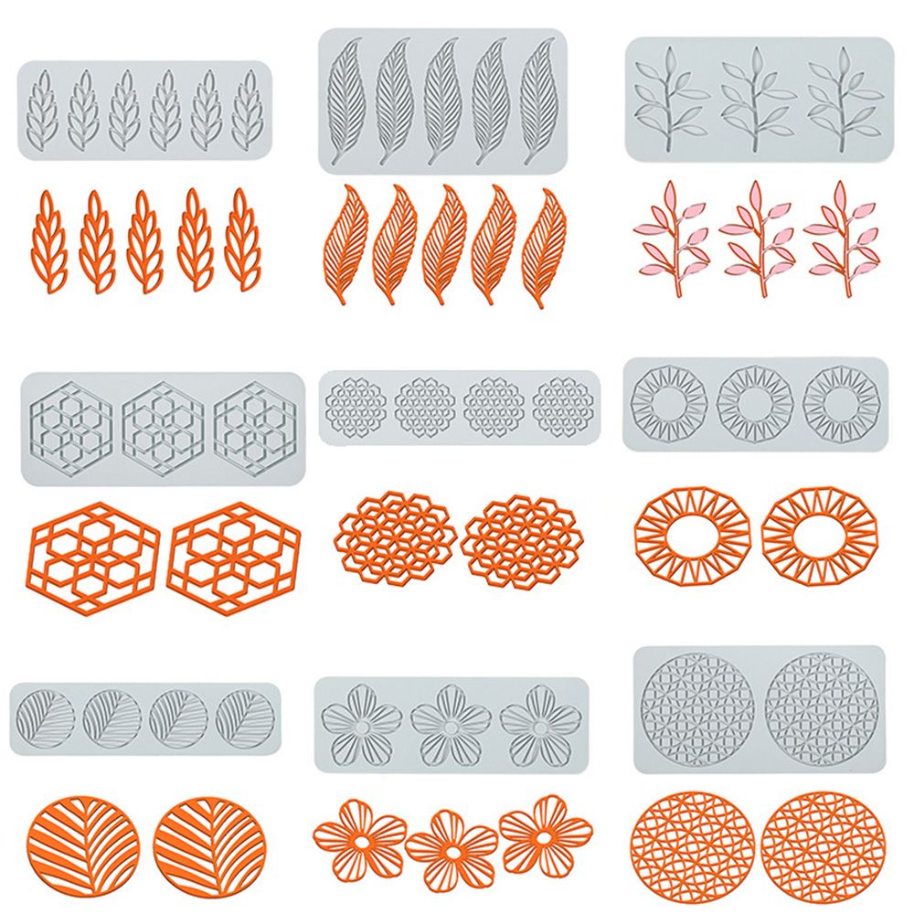Silicone Cake Lace Mold Flower Leaf Pattern for Baking and Decoration