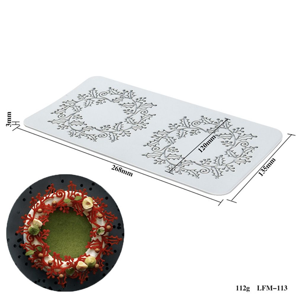 Silicone Cake Lace Mold Flower Leaf Pattern for Baking and Decoration