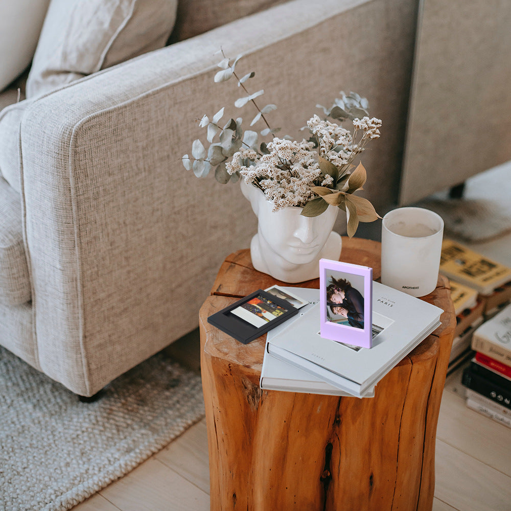 Mini 3-Inch Classic Standing Photo Frame for Polaroid Photos