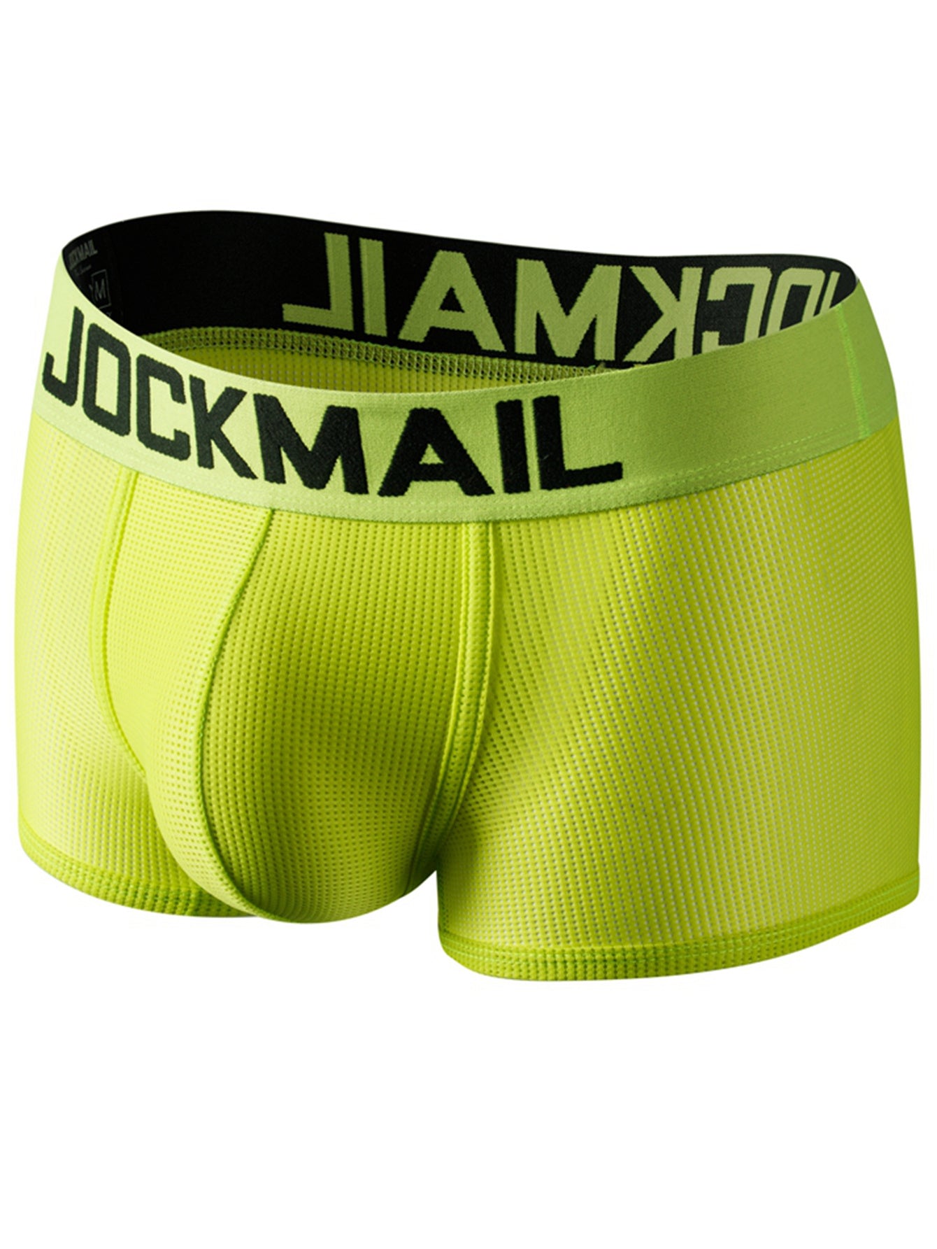 Men's Neon Low-Waist Boxer Briefs Breathable Mesh Quick-Dry Microfiber Vibrant Colors
