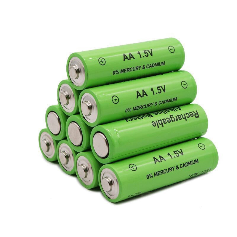 8 dona qayta tiklanadigan AA AAA batareyalar 1.5V 1000-1200mAh uchun elektronika va o'yinchoqlar