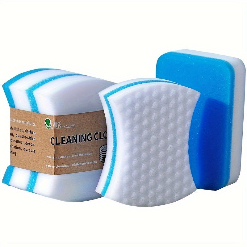 Set of 4 Magic Sponge Wipes for Kitchen, Bathroom, Car, Furniture Cleaning