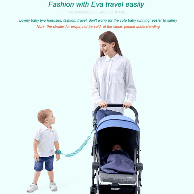 Bolalar va kichiklar uchun bolalar xavfsizlik bilaguzuklari, sozlanadigan, suv o'tkazmaydigan, bardoshli