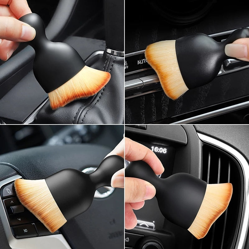 Interior Car Cleaning Brush Soft Dust Remover for Compact SUVs