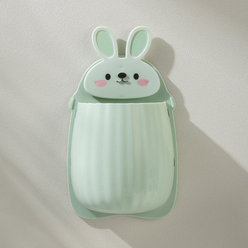 Cute Rabbit Storage Rack for Makeup Brushes Toothbrushes and Cosmetics