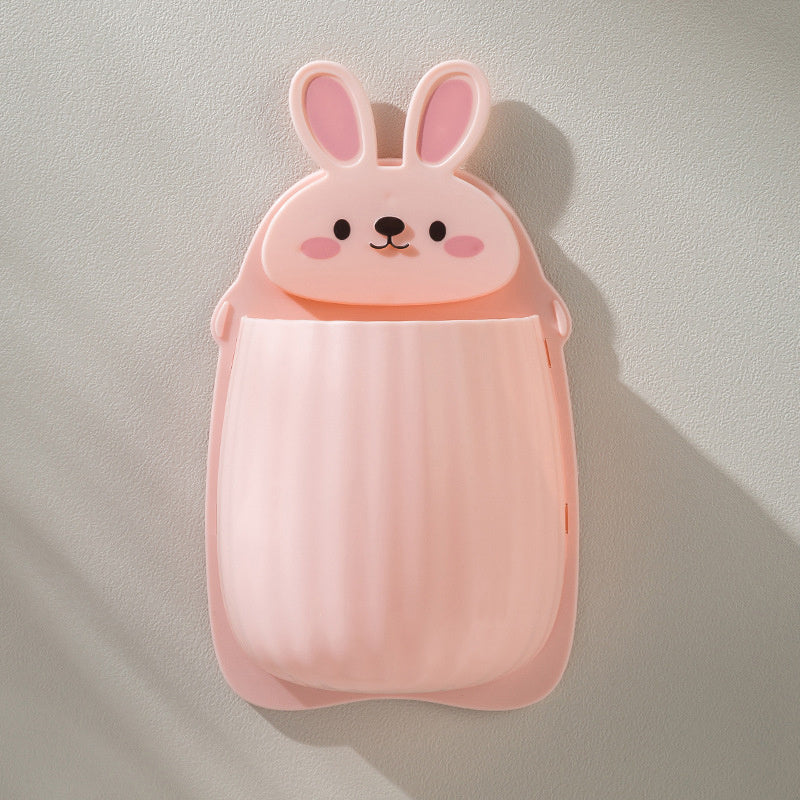 Cute Rabbit Storage Rack for Makeup Brushes Toothbrushes and Cosmetics