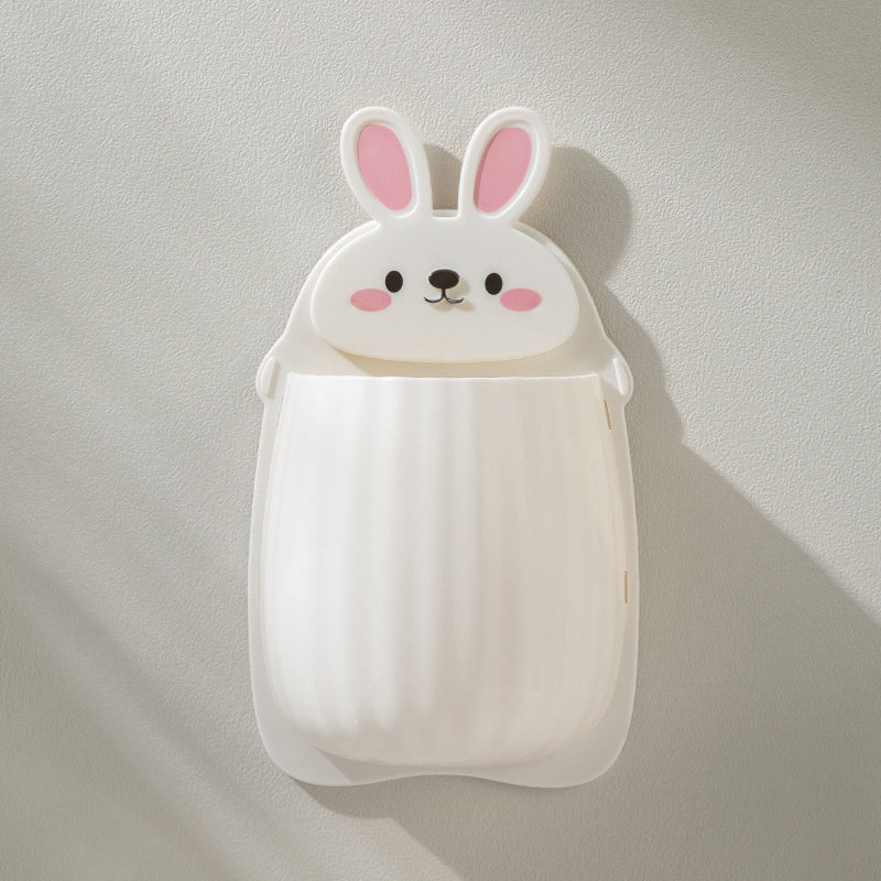 Cute Rabbit Storage Rack for Makeup Brushes Toothbrushes and Cosmetics