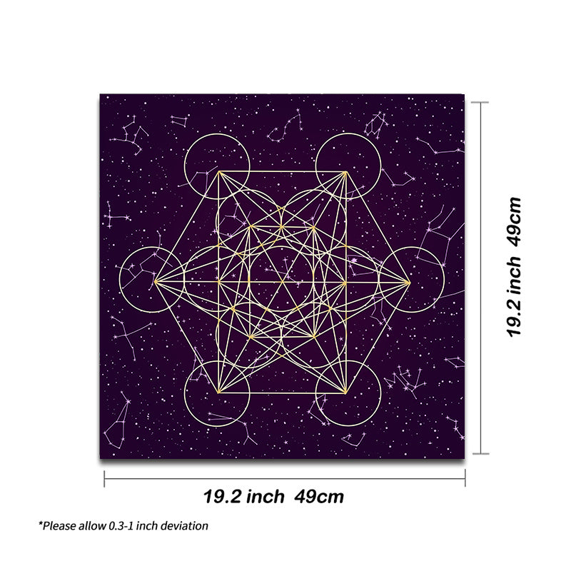 1 dona Tarot Tapestry Zodiac Tarot Stol qoplamasi, Qora sharf Altar mato, Tarot to'plami Boho sehrgarlik bezak plakat, Partiya ta'minoti, Uy/Dorm/Xona bezak.