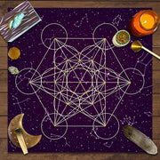 1 dona Tarot Tapestry Zodiac Tarot Stol qoplamasi, Qora sharf Altar mato, Tarot to'plami Boho sehrgarlik bezak plakat, Partiya ta'minoti, Uy/Dorm/Xona bezak.