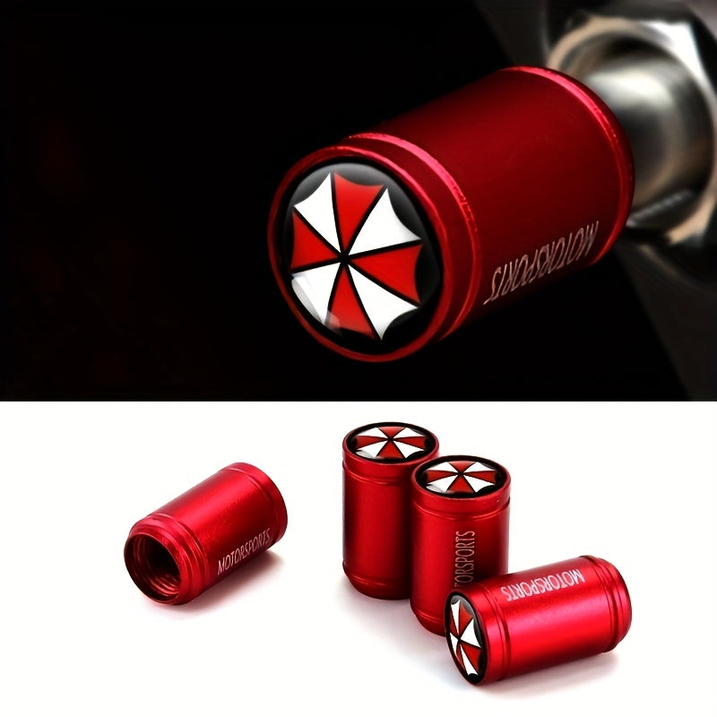 4 Pcs Car Wheel Valve Stem Caps Copper Core Rustproof Dust Covers