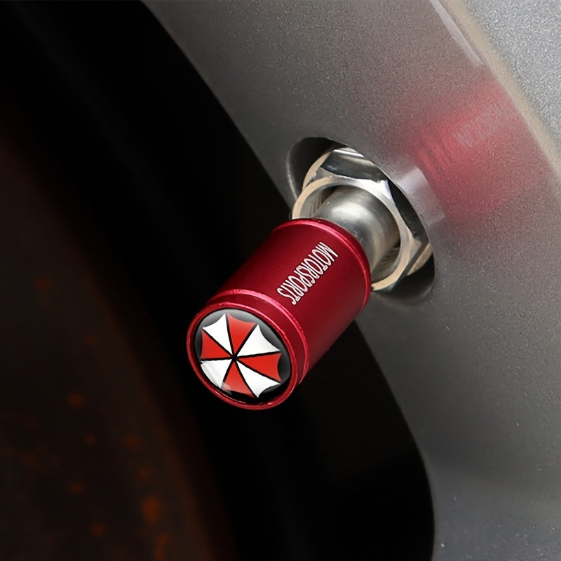 4 Pcs Car Wheel Valve Stem Caps Copper Core Rustproof Dust Covers