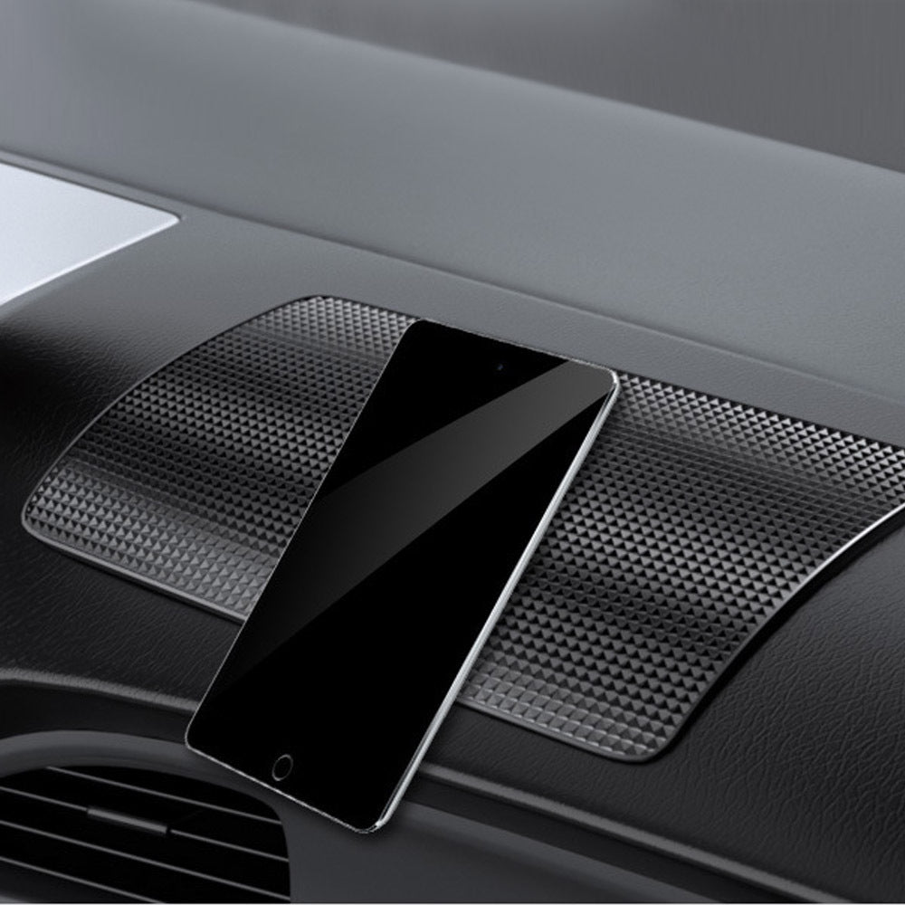 Car Interior Anti-Slip PVC Mat 27x15cm Phone Glasses Holder Adhesive Pad