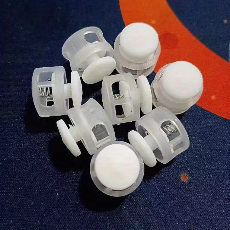 10/20 Pcs Colorful Plastic Spring Shoe Buckles Tie Shoe Lace Buckles