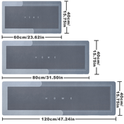 Ultra-absorbent 1 dona Diatom Loy Oshxona Gilami tabiiy kauchuk asosida, sirpanmaydigan yuzasi, tozalash oson. Oshxonalar, hammomlar, kirish joylari uchun mukammal. Qora rangda va bir nechta o'lchamlarda mavjud. Pol uchun ajoyib.