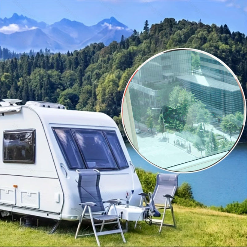 Зеркальная пленка для окон, обеспечивающая приватность, блокирующая солнечные лучи, контролирующая тепло и предлагающая защиту от УФ-излучения. Идеально подходит для использования в домах и офисах.