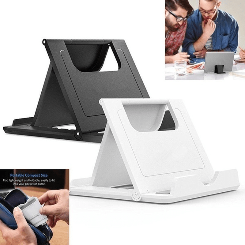 Universal Folding Plastic Phone and Tablet Stand Portable Holder