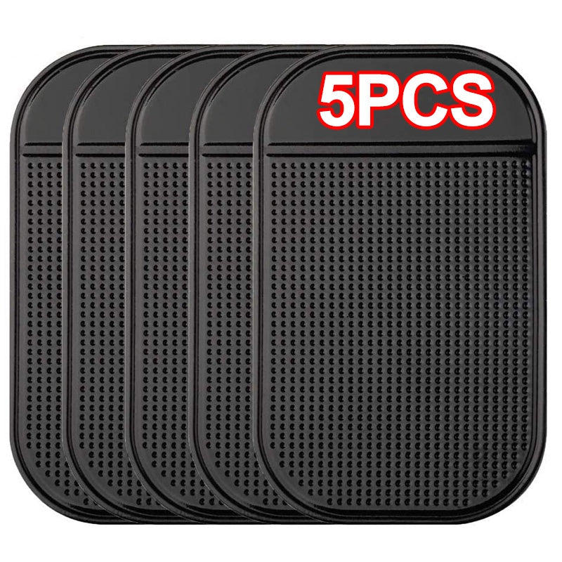 5Pcs Anti-Slip Car Dashboard Mats for Phone Keys Sunglasses Non-Slip