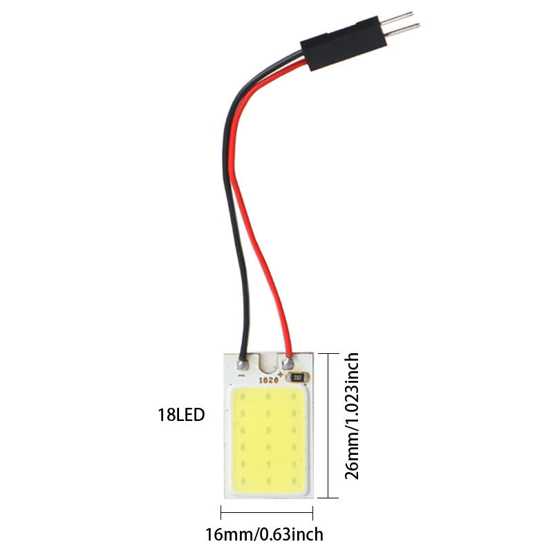 Car Interior LED Panel Lights 4pcs 12V 18/24/48 SMD COB Dome Bulbs