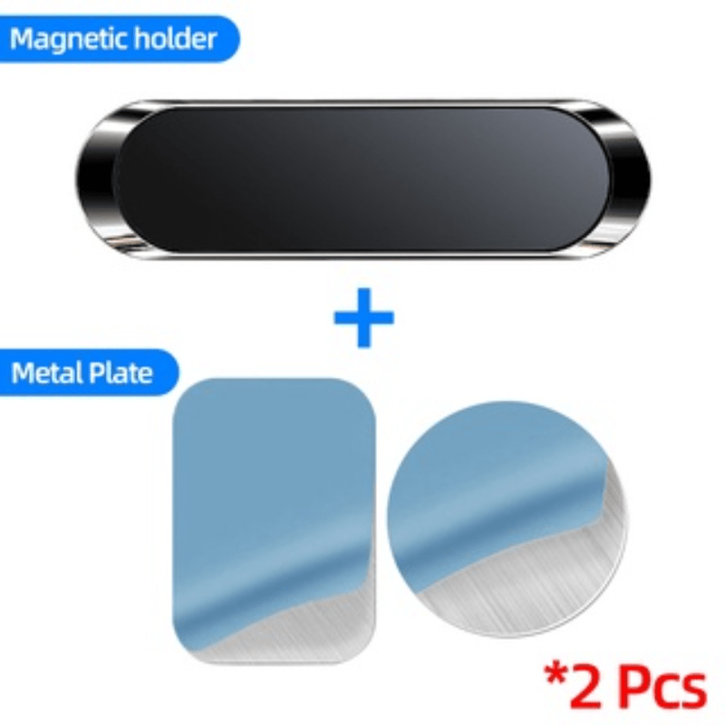 Universal Magnetic Car Phone Holder Dashboard Mini Strip Stand for GPS and Phone