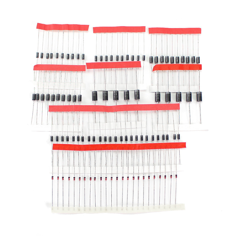 Electronic Components Kit 100PCS Fast Switching Rectifier Diodes, 8 Values