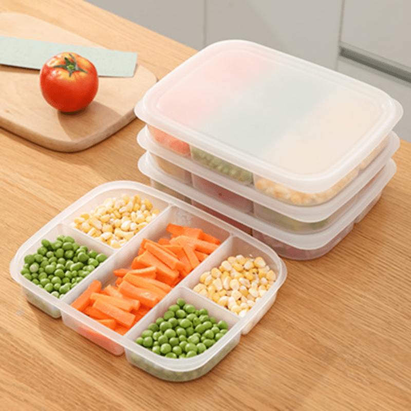 Контейнер для хранения продуктов с отделениями, холодильник, контейнер для сохранения свежести