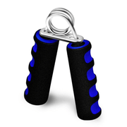 Fortalecedor de agarre de mano para fitness con resistencia de 25kg, material de hierro y esponja, rojo o azul