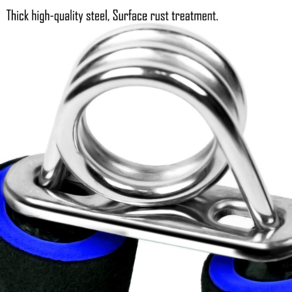 Fortalecedor de agarre de mano para fitness con resistencia de 25kg, material de hierro y esponja, rojo o azul