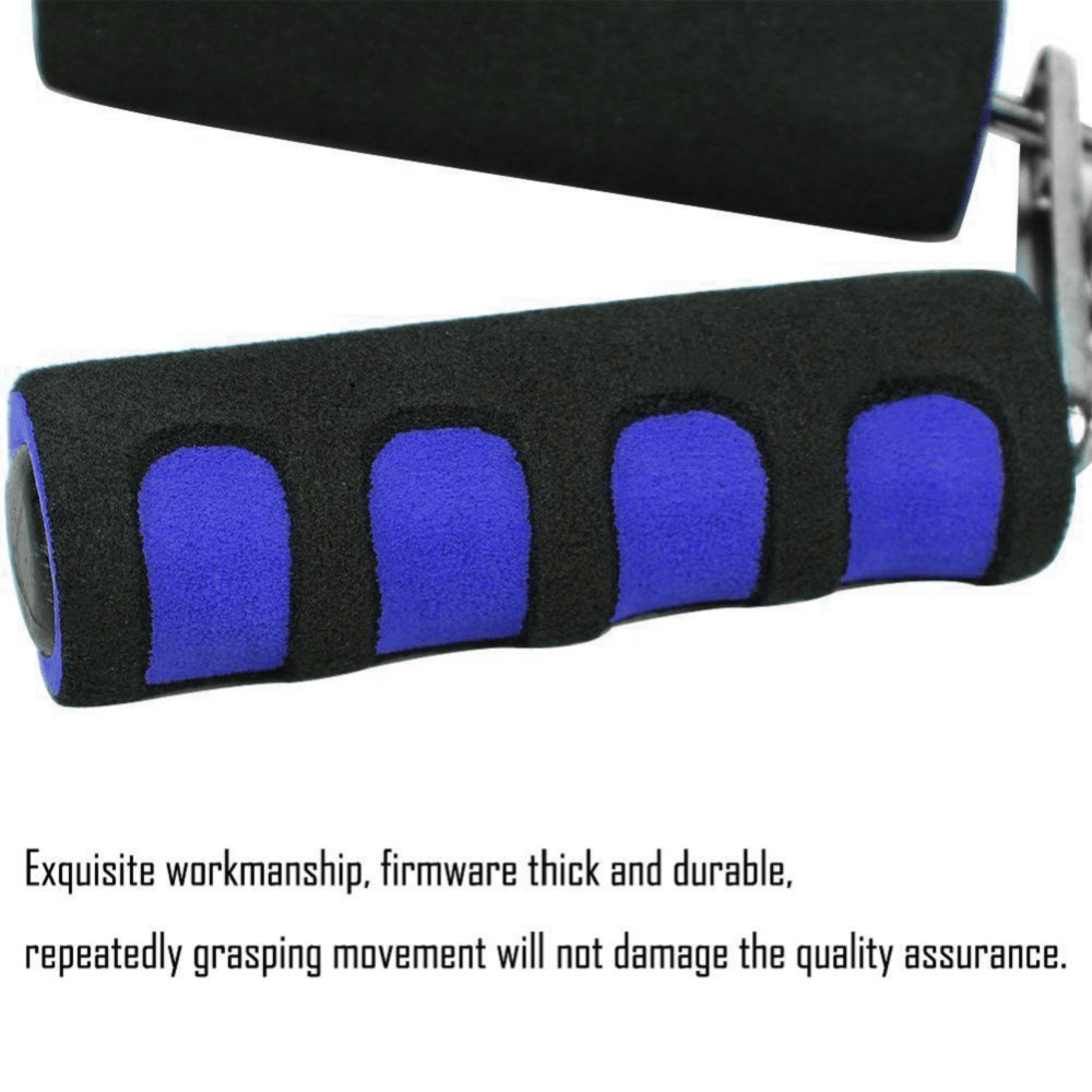 Fortalecedor de agarre de mano para fitness con resistencia de 25kg, material de hierro y esponja, rojo o azul