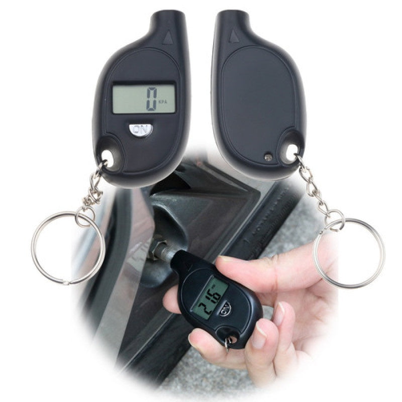Digital Tire Pressure Gauge Keychain LCD Display High Precision for Cars and Motorcycles