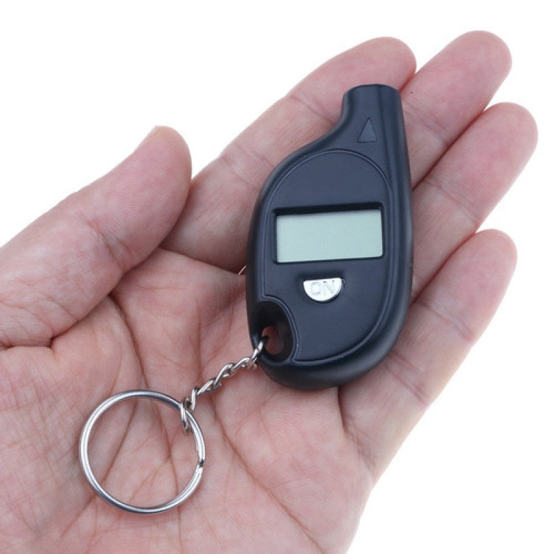 Digital Tire Pressure Gauge Keychain LCD Display High Precision for Cars and Motorcycles