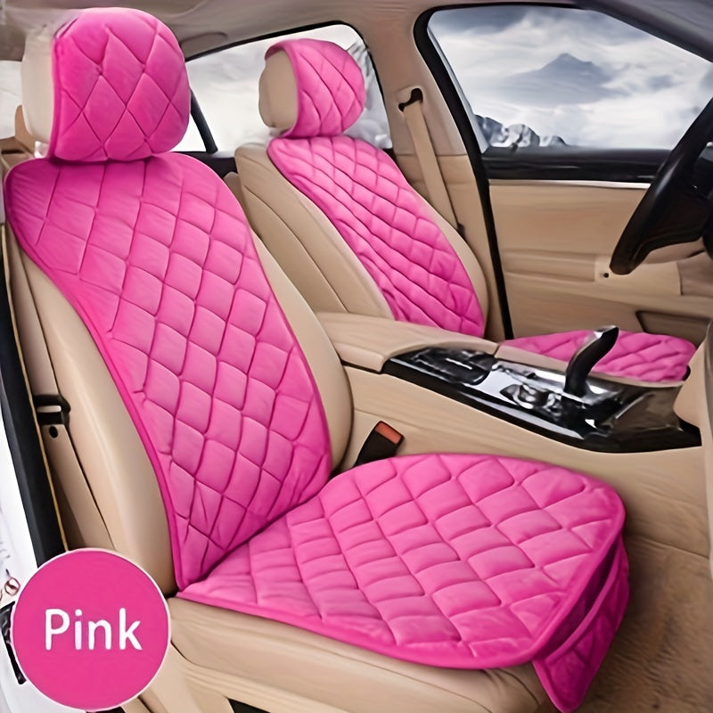 Breathable Flax Four Seasons Car Seat Cover Cushion Protector Front Pad
