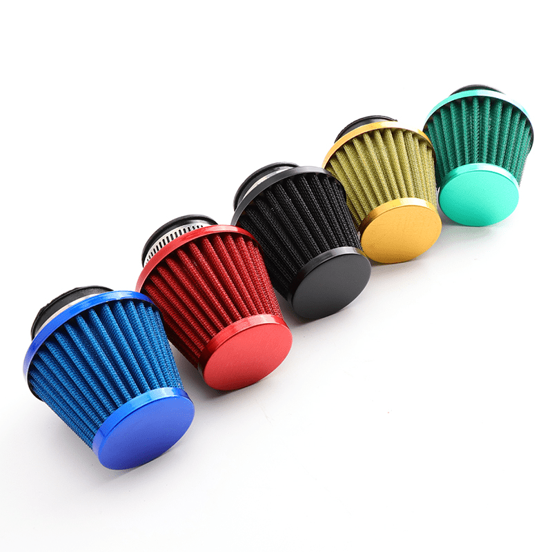 Motorcycle Air Filter Round Iron Intake Kit for GY6 50cc 125cc Bikes